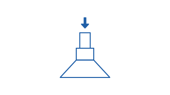 Vacuümpad met verticale adapter